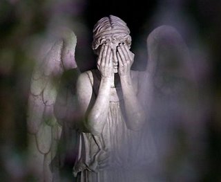 f855f6 Weeping Angel Covered Eyes
