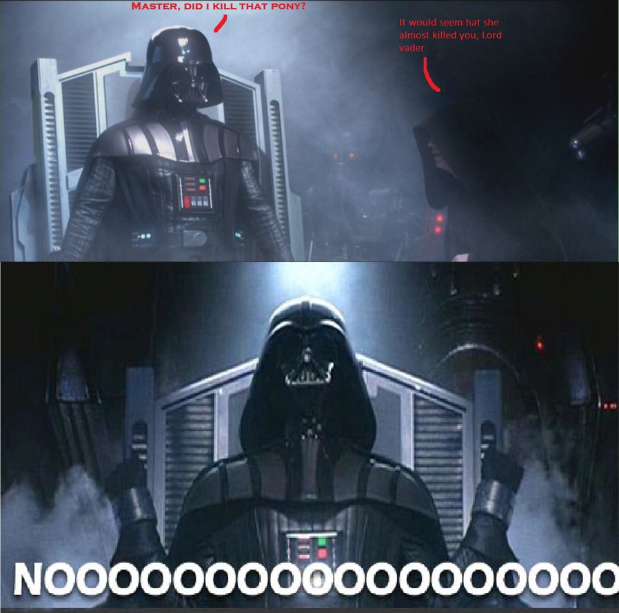 meme   rainbow dash vs darth vader after