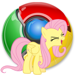 chrome icon   fluttershy by spikeslashra