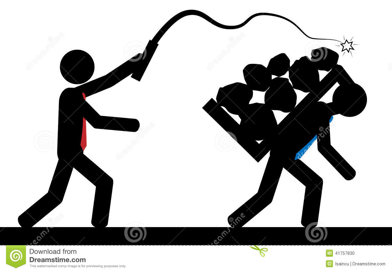 slavery-vector-illustration-man-hitting-