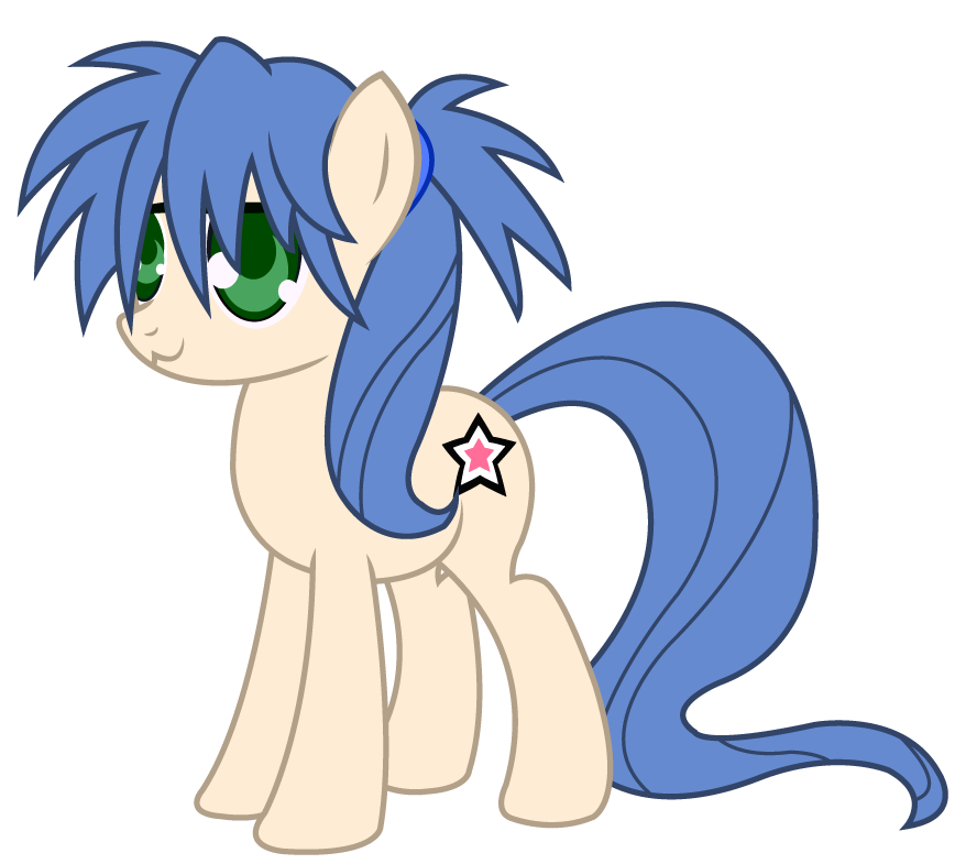 lucky star   konata pony by theironheart