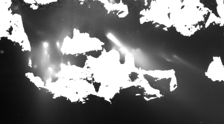 ESA Rosetta OSIRIS 20150425 closeup