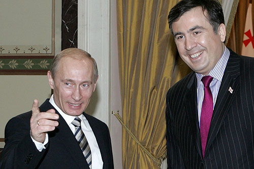 Putin Saakashvili