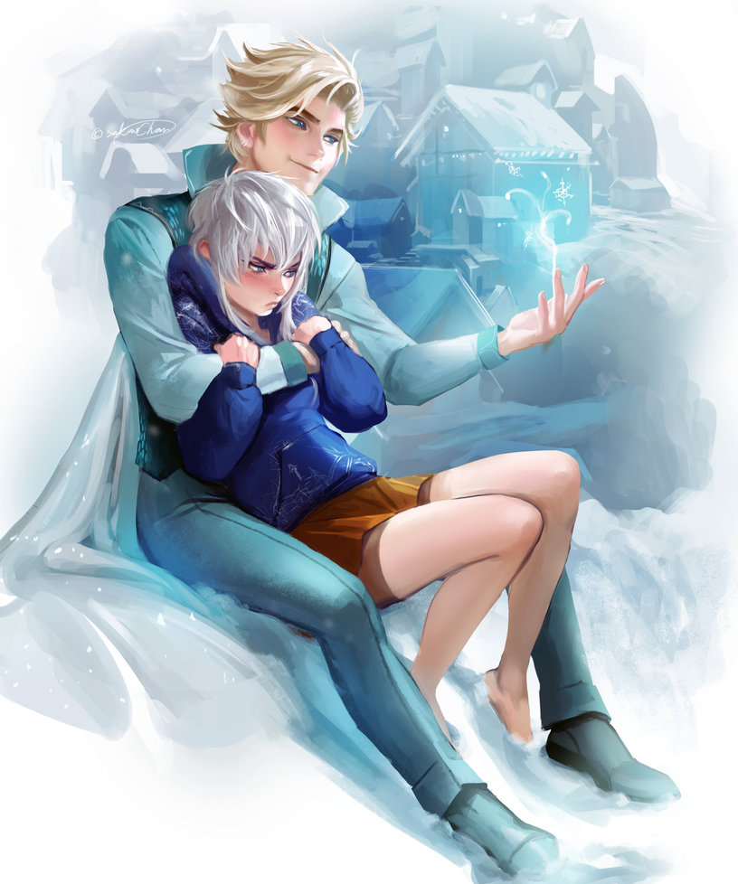 snowy couple by sakimichan-d79bd2c