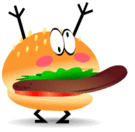 funny-burger-wagging-long-tongue-smiley-