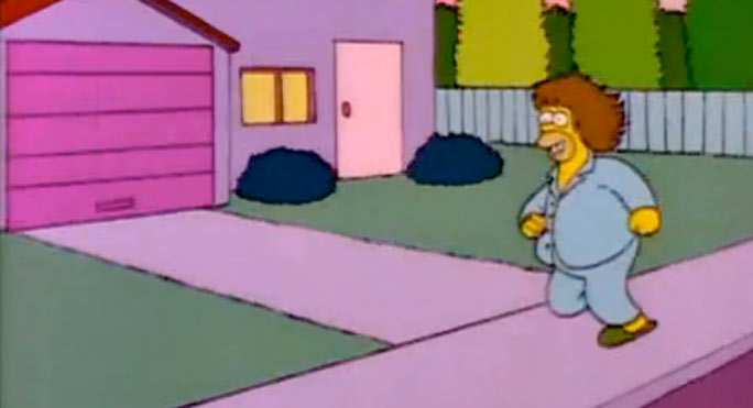 homer running