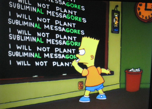 simpsons subliminal messago