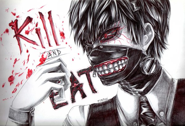 kaneki ken tokyo ghoul by tipetogi d7sbz