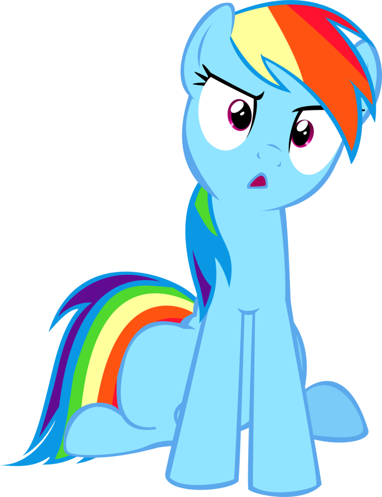 rainbow dash confused  what the hay  by 