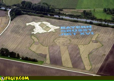 crop circle pope