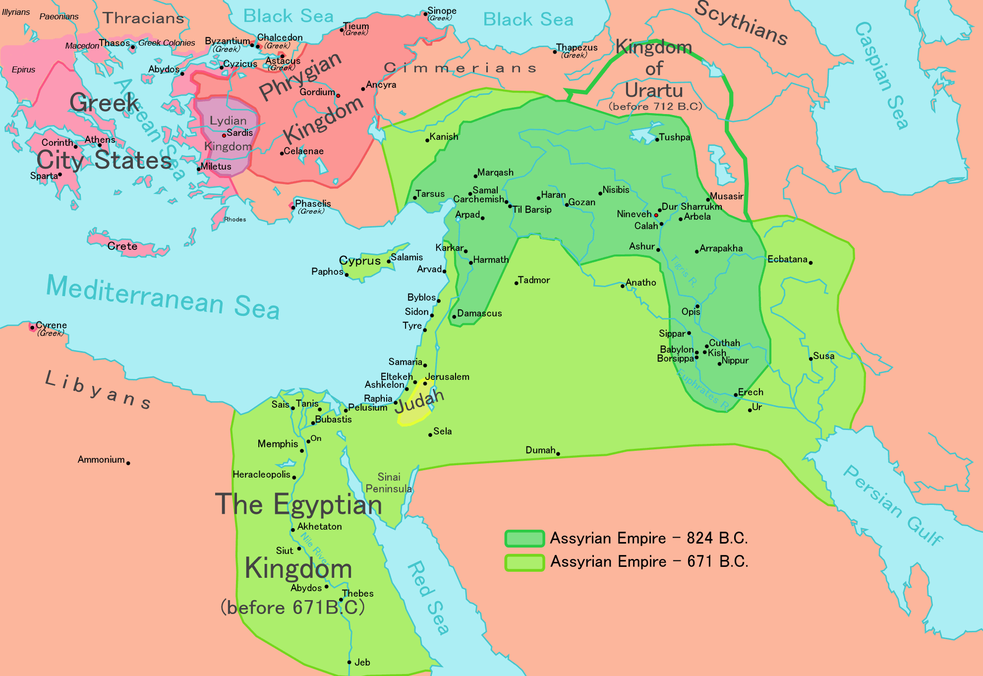 Map of Assyria