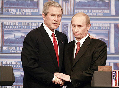 bush and putin -2005