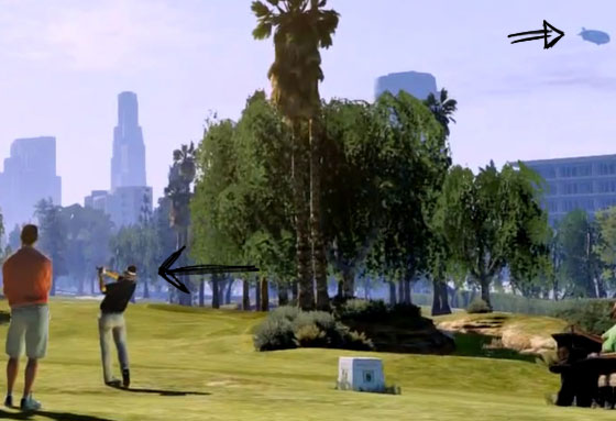 GTA 5 Zeppelin und Golf