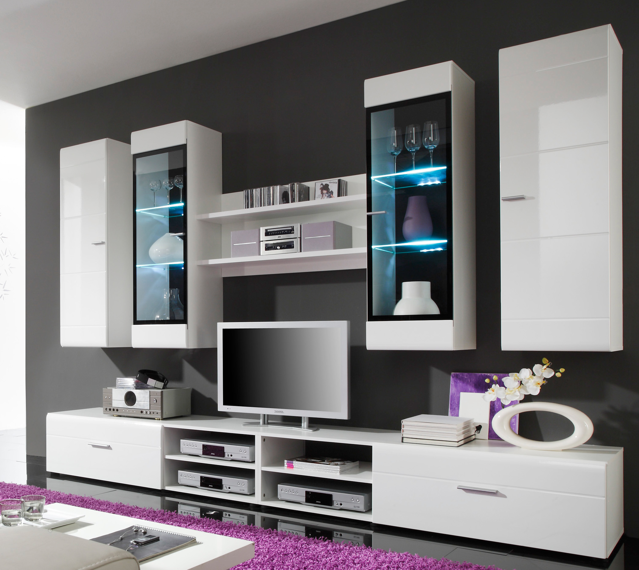Wohnzimmer schrank: wohnwand lena anbauwand wohnzimmerschrank ...