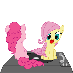 spin pinkie pie and fluttershy spin by t