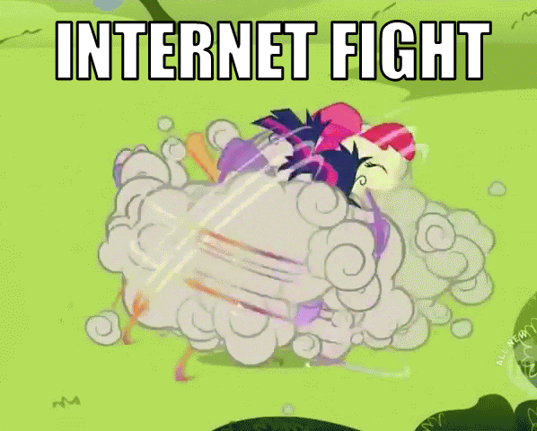 INTERNET FIGHT my little pony friendship
