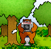 bear pooping in the woods-2189