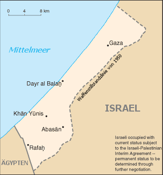 gazastreifen karte