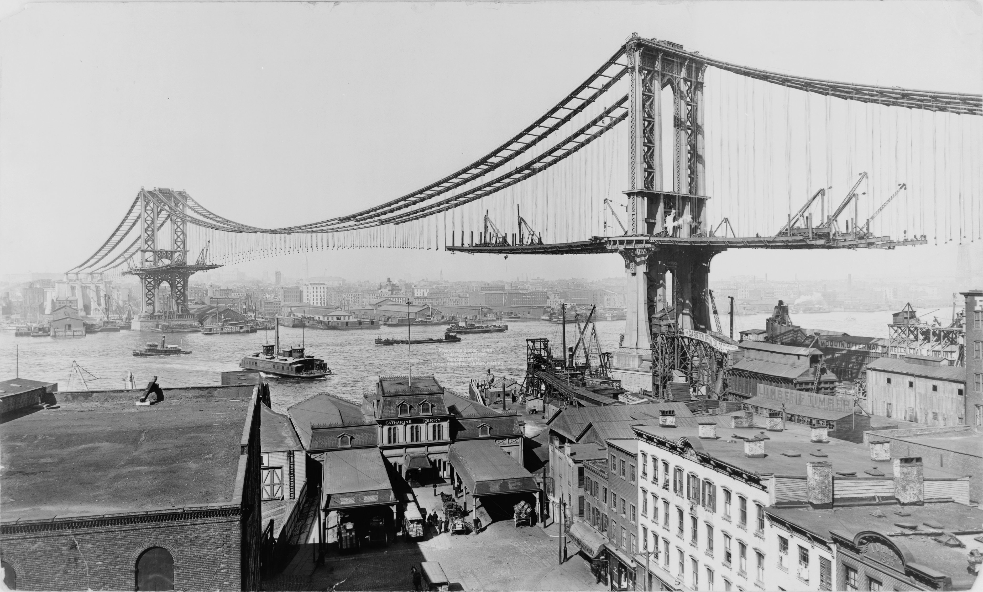 Bilder-Thread Manhattan Bridge Construction 1909