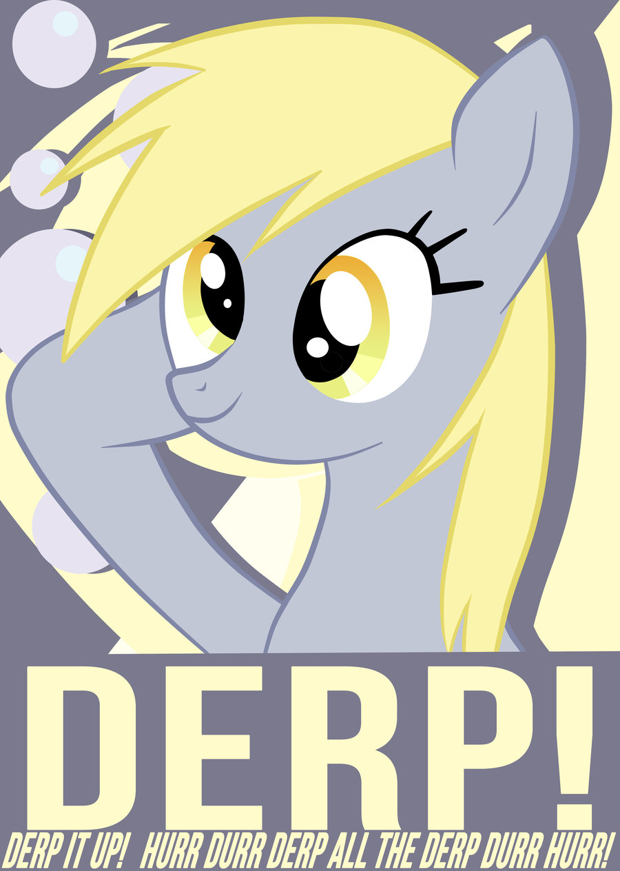 derpy hooves poster by kamikazedelbvh-d3