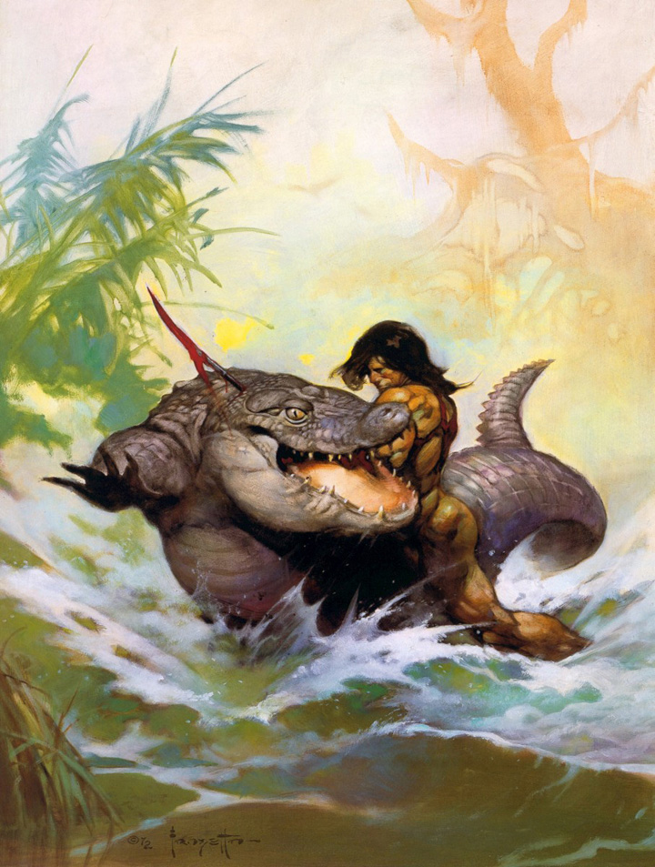 Bilder-Thread tarzan frank frazetta painting