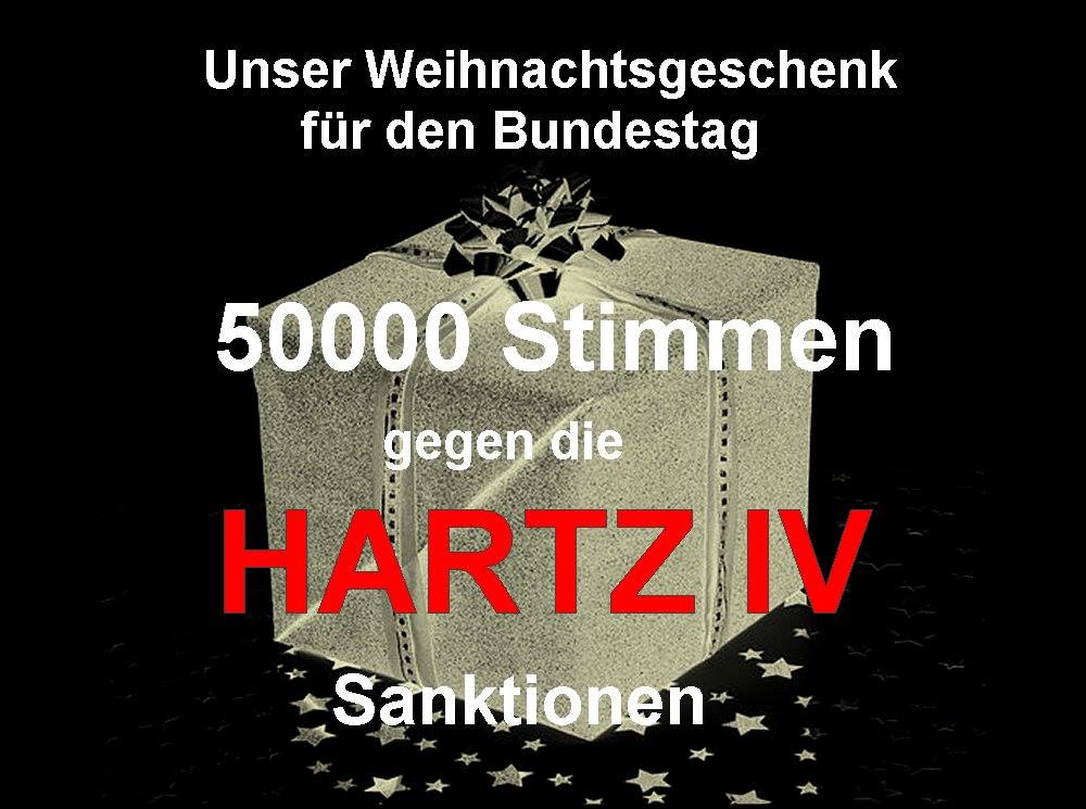 50000 Stimmen gegen die Hartz IV Sanktio