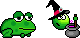 smiley emoticons hexe-frosch2