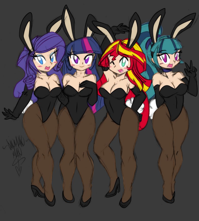  sketch colour  the bunnies of canterlot