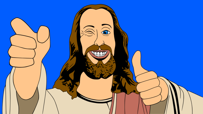 buddy christ illustration by timdallinge