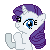 clapping pony icon   rarity by taritoons