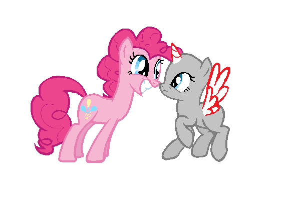 mlp fim base  your oc meeting pinkie pie