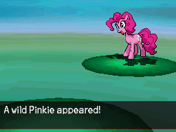 a wild pinkie pie appeared by dmn666-d49