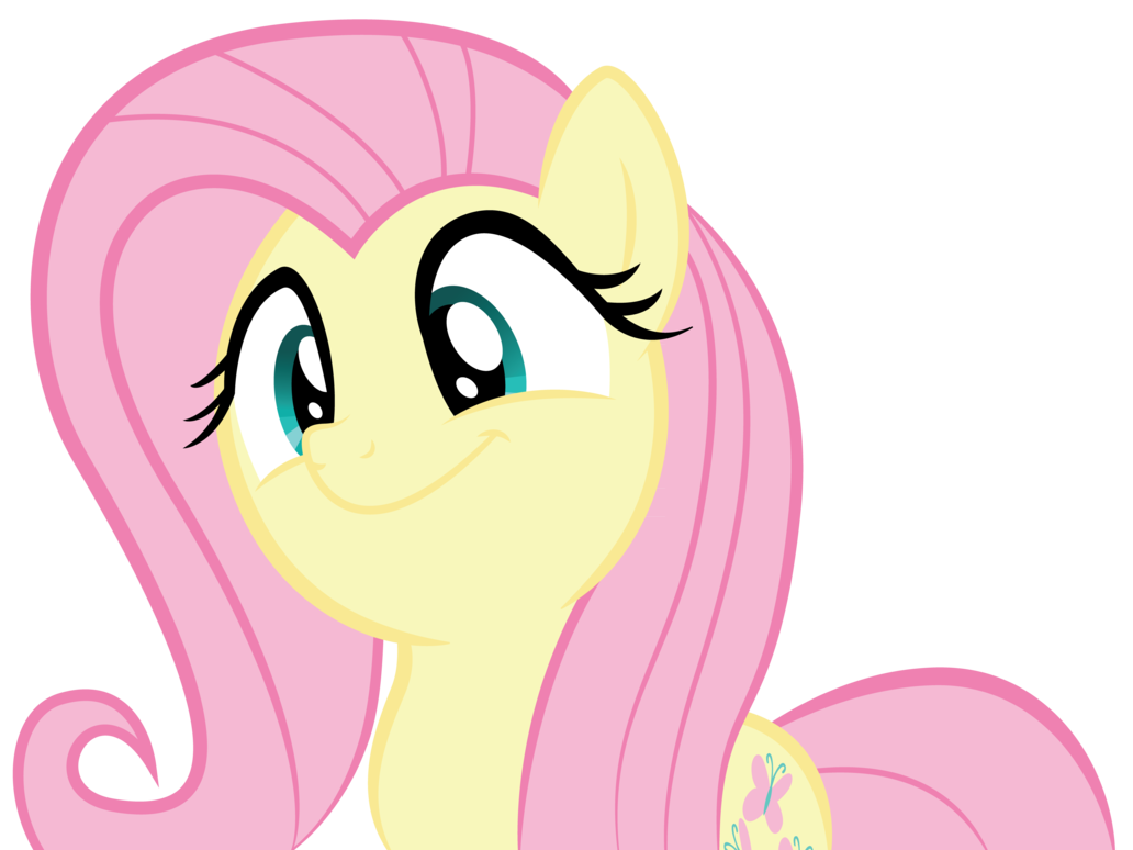 fluttershy in our town  vector trace  by