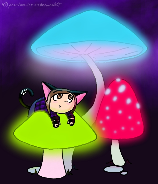 Bilder-Thread 6e1be9 cat on infected mushroom id by p