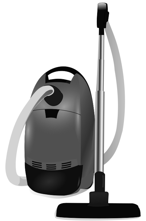 Gray vacuum cleaner