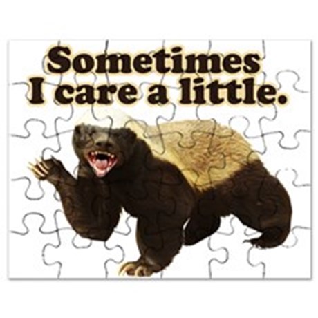honey badger cares a little puzzle