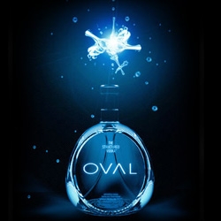 oval vodka sparkles