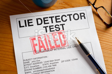 stock photo 21611454 failed lie detector