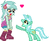 equestria girls   lyra and lyra by botch