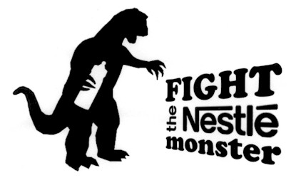fight the nestle monster logo from baby 
