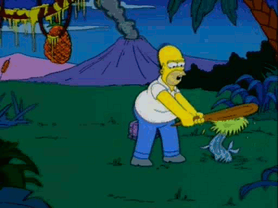 Simpsons - Home Destroying Things in Pas