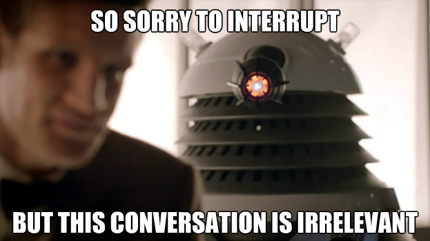 doctor who irrelevant meme