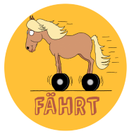 Pferd-faehrt-gelb