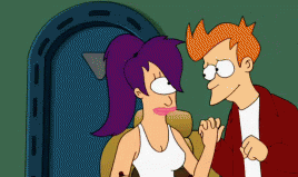 Fumos miese Spelunke fry and leela kissing gif 8d by fry plus