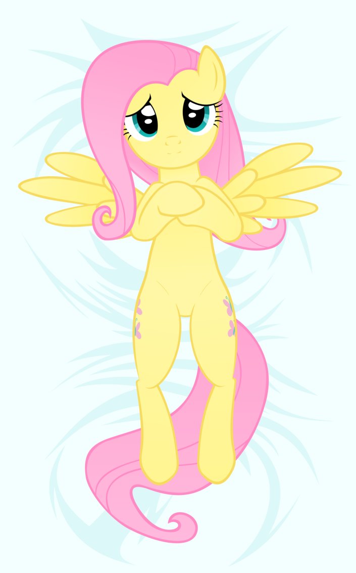 fluttershy dakimakura by kurokaji11-d4sh