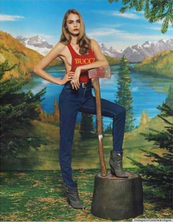 o CARA DELEVINGNE LUMBERJACK 570