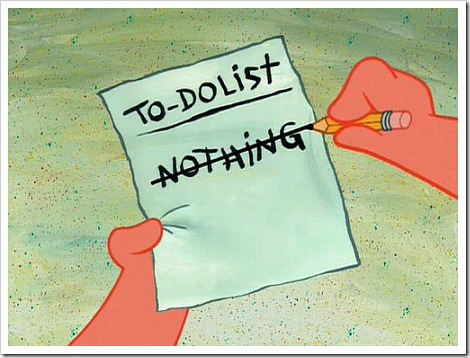 funny to do list nothing3