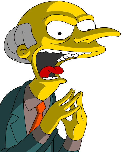 Mr Burns evil