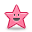 smiley star pink