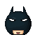batman head by meninasuitcase